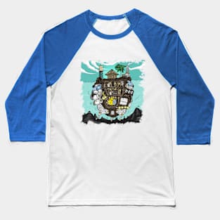 Walking Island Baseball T-Shirt